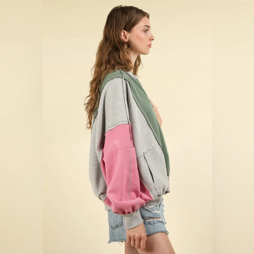 Colorblock Zip-Up Jacket - Picture 3 of 9